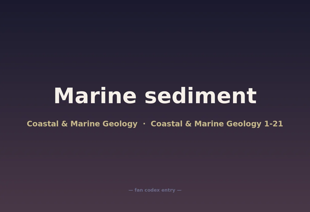 Marine sediment