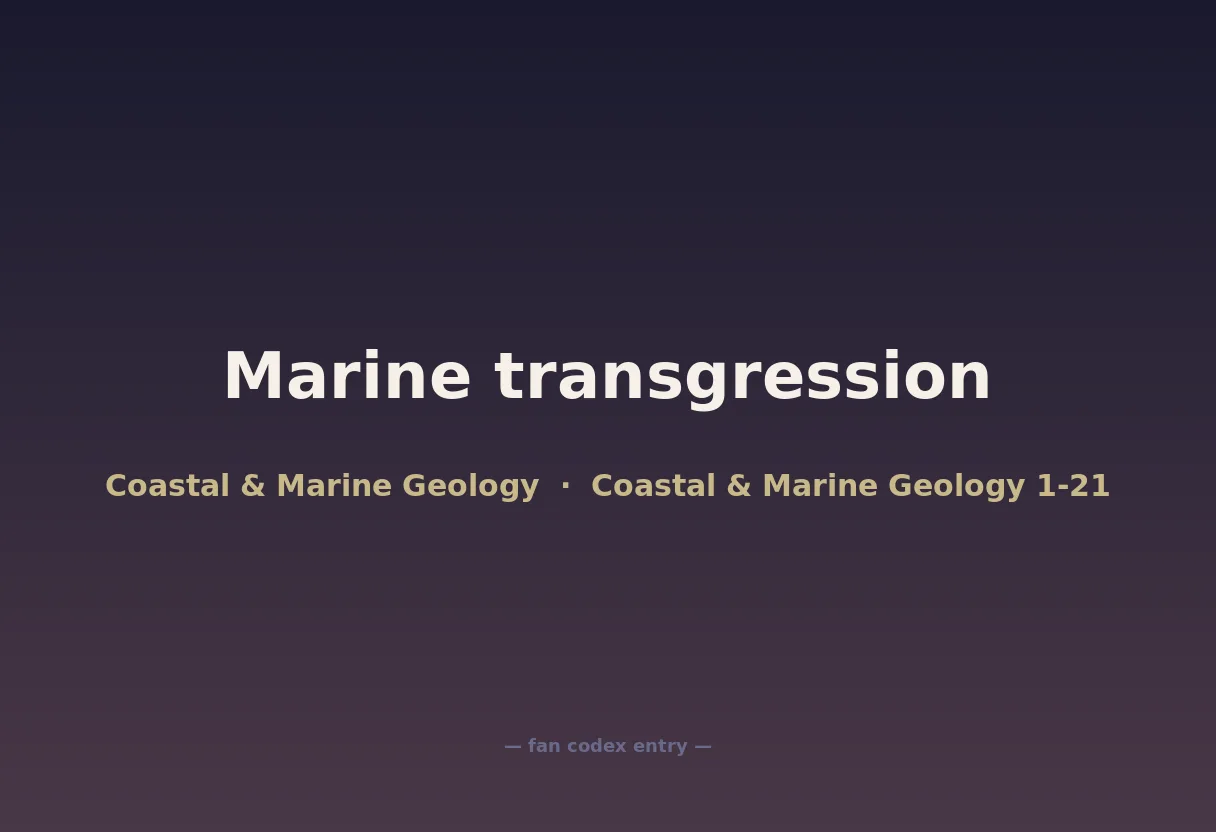 Marine transgression