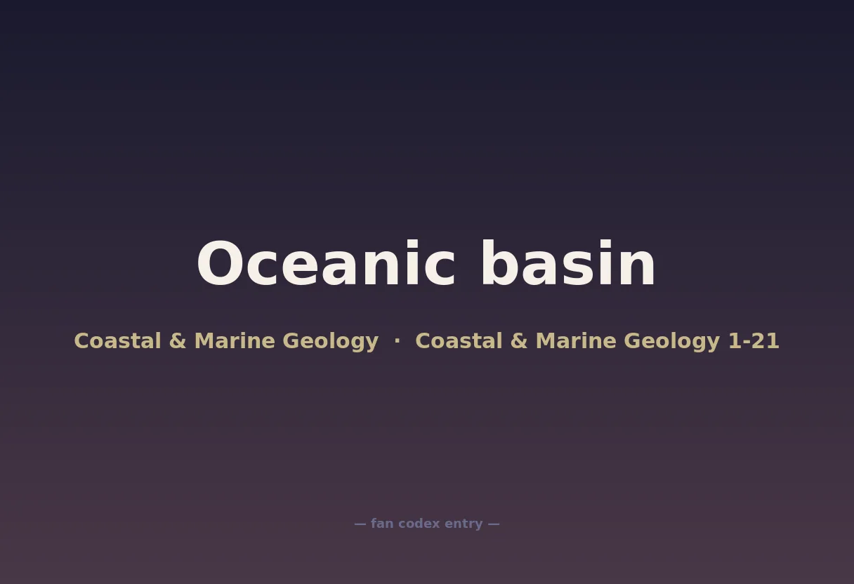 Oceanic basin
