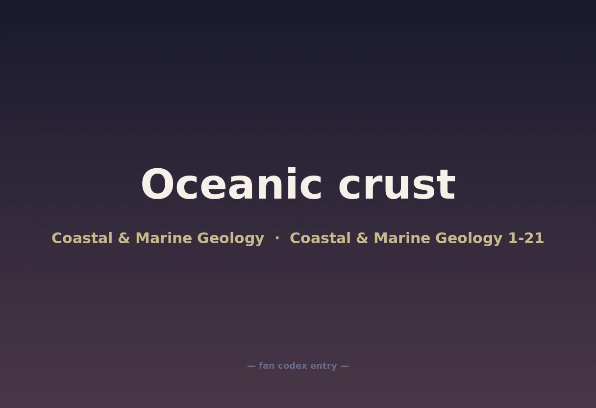 Oceanic crust