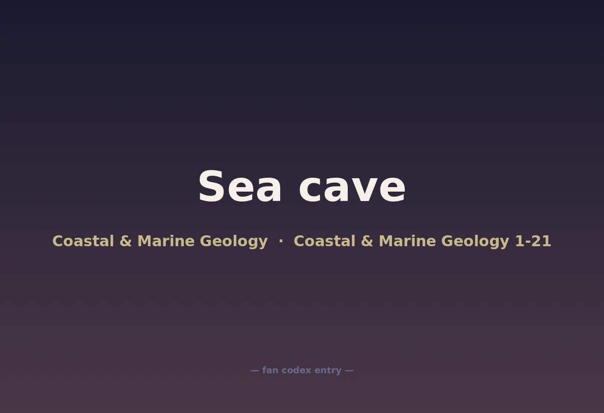 Sea cave
