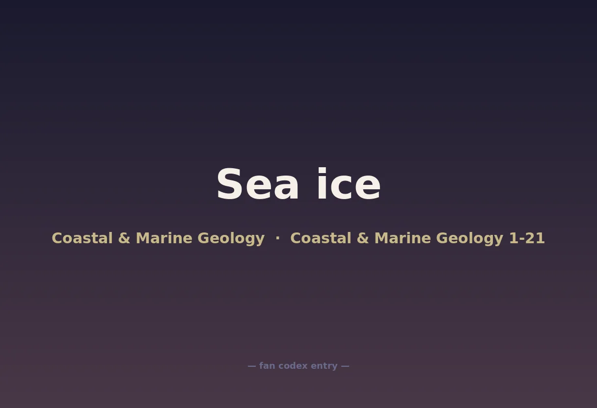 Sea ice