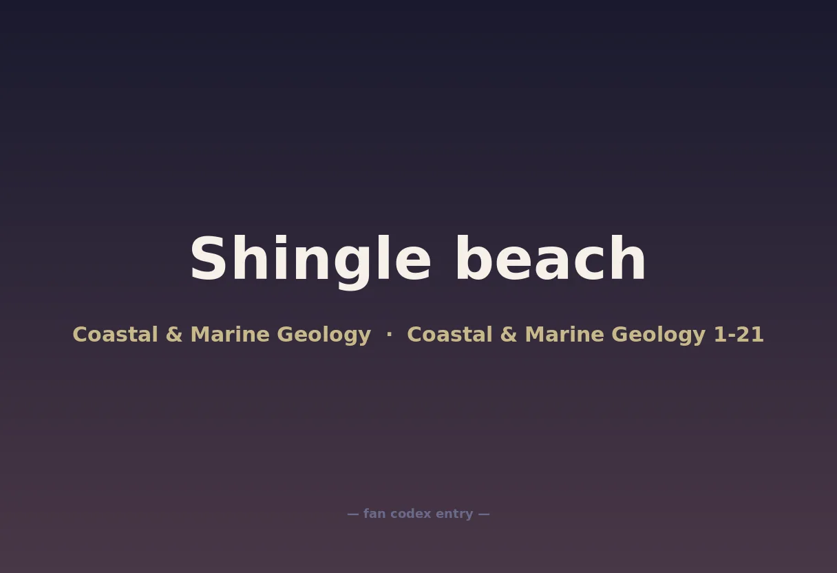 Shingle beach